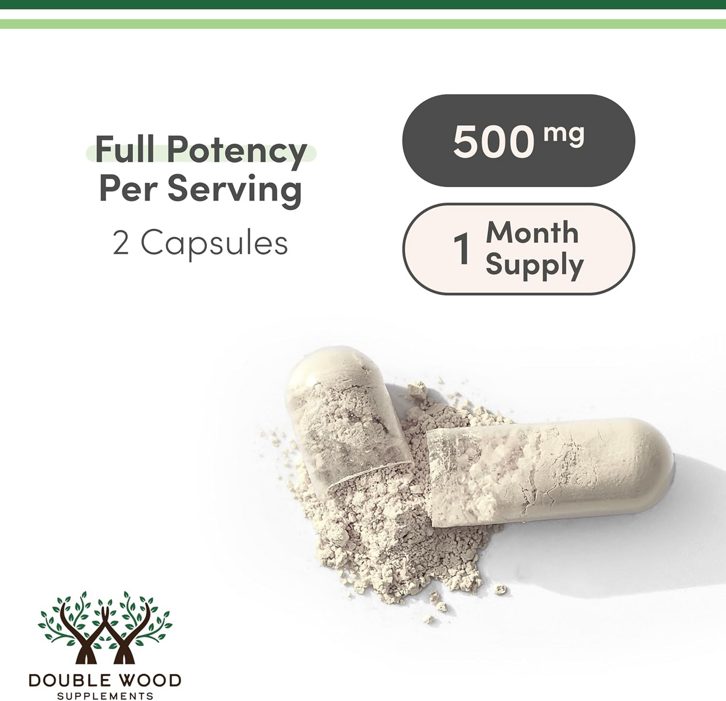 Double Wood Supplements NAD Anti Aging & Cell Regeneration | 500mg of 95% Pure NAD+ Per Serving, 30 Day Supply | Similar to Nicotinamide Riboside | Third Party Tested, Vegan Safe, Non-GMO