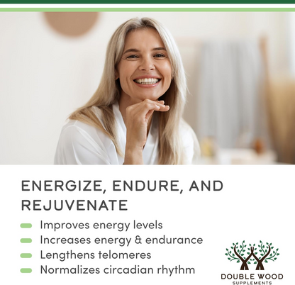 Double Wood Supplements NAD Anti Aging & Cell Regeneration | 500mg of 95% Pure NAD+ Per Serving, 30 Day Supply | Similar to Nicotinamide Riboside | Third Party Tested, Vegan Safe, Non-GMO